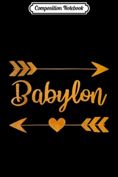 Composition Notebook: BABYLON NY NEW YORK Funny City Home Roots USA Women Gift  Journal/Notebook Blank Lined Ruled 6x9 100 Pages