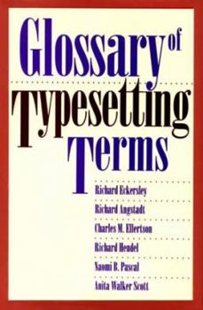 Hardcover Glossary of Typesetting Terms Book