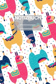 Notizbuch A5 Muster Zeichnung Bunte Lamas Llama Alpaka: • 111 Seiten  • EXTRA Kalender 2020 •  Einzigartig •  Liniert •  Linie •  Linien  • Geschenk • Geschenkidee (German Edition)