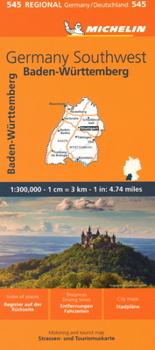 Loose Leaf Michelin Map Germany: Southwest Map 545 Book