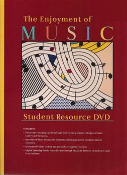 Paperback Student Resource DVD: For the Enjoyment of Music: An Introduction to Perceptive Listening, Tenth Edition Book