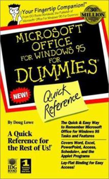 Paperback Microsoft? Office for Windows? for Dummies?: Quick Reference Book