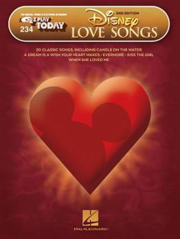 Paperback Disney Love Songs: E-Z Play Today Volume 234 Book