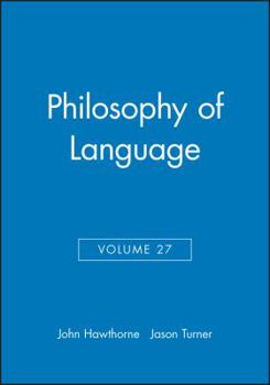 Paperback Philosophy of Language, Volume 27 Book