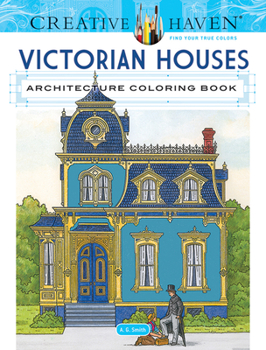 Paperback Creative Haven Victorian Houses Architecture Coloring Book