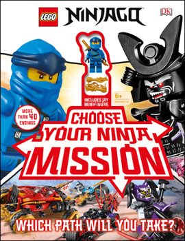 Hardcover Lego Ninjago Choose Your Ninja Mission: With Ninjago Jay Minifigure Book