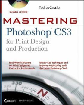Paperback Mastering Photoshop CS3 for Print Design and Production [With CDROM] Book