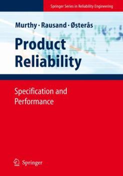 Paperback Product Reliability: Specification and Performance Book