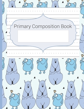 Paperback Primary Composition Book: Draw & Write Notebook, For Primary, Kindergarten, K-3rd, Story Space & Dotted Mid-Line Notebook, Blank Handwriting & S Book
