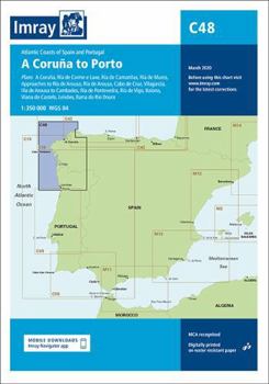 Map Imray Chart C48: A Coruna to Porto (C Series) Book