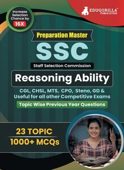 Paperback Preparation Master SSC Reasoning: Topic-wise Previous Year Questions (PYQ) 2023 (English Edition) - 23 Solved Tests Useful for MTS, CHSL, CGL, CPO, St Book