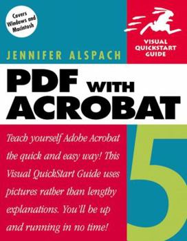Paperback PDF with Acrobat 5: Visual QuickStart Guide Book