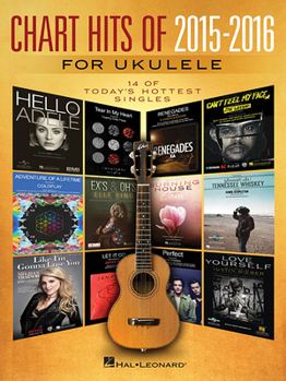 Paperback Chart Hits Of 2015-2016 For Ukulele Book