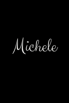 Michele: notebook with the name on the cover, elegant, discreet, official notebook for notes