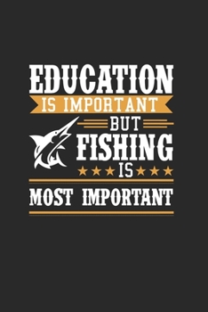 Education Is Important But Fishing Is Most Important: Grande Calendario Per Ogni Pescatore E Discepolo Meschino. Ideale Per Inserire Le Date Di Pesca