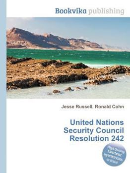 Paperback United Nations Security Council Resolution 242 Book