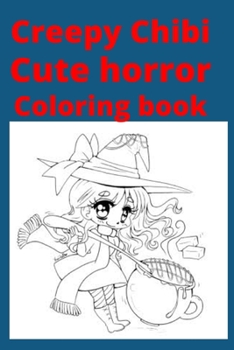 Paperback Creepy Chibi Cute horror Coloring book [Large Print] Book