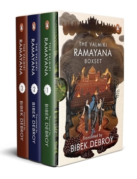 Hardcover The Valmiki Ramayana (Box Set of 3): Bibek Debroy Translation of Epic Hindu Mythology, Adventure & Family Duty Premium Collector's Edition Perfect Gif Book