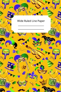 Mardi Gras Art Theme Notebook