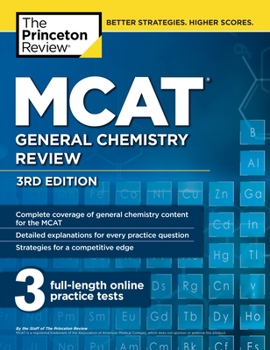Paperback MCAT General Chemistry Review, 3rd Edition Book