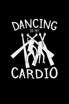 Paperback Dancing is my cardio: 6x9 Disco - blank with numbers paper - notebook - notes Book