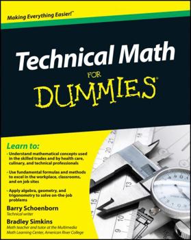 Paperback Technical Math for Dummies Book