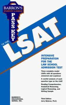Paperback Barron's Pass Key to the Lsat: Law School Admission Test Book