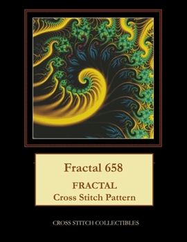 Paperback Fractal 658: Fractal Cross Stitch Pattern [Large Print] Book