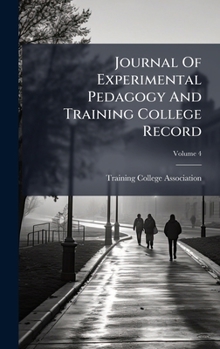 Hardcover Journal Of Experimental Pedagogy And Training College Record Book