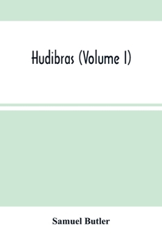 Paperback Hudibras (Volume I) Book