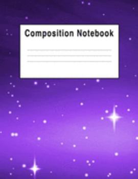 Composition Notebook: Galaxy Purple Constellation