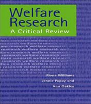 Paperback Welfare Research Book