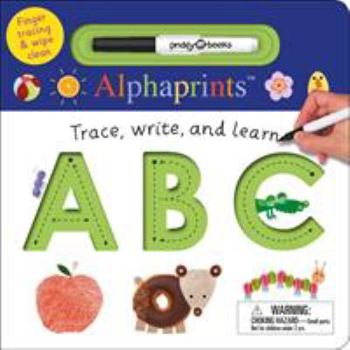 Board book Alphaprints: Trace, Write, and Learn ABC: Finger Tracing & Wipe Clean Book