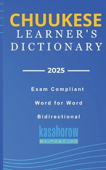 Paperback Chuukese Learner's Dictionary Book