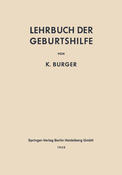 Paperback Lehrbuch Der Geburtshilfe [German] Book