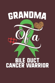 Grandma Of A Bile Duct Cancer Warrior: Bile Duct Cancer Awareness Leopard Buffalo Plaid Family Gift