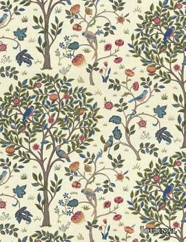 Journal: Vintage Art Nouveau Print of Birds in a Tree - 150 College-ruled Pages - 8.5 x 11 - A4 Size