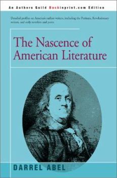 Hardcover The Nascence of American Literature Book