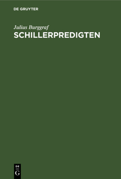 Hardcover Schillerpredigten [German] Book