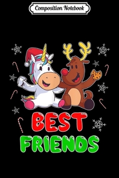 Composition Notebook: Unicorn Reindeer Christmas Cute Christmas Qutfit  Journal/Notebook Blank Lined Ruled 6x9 100 Pages