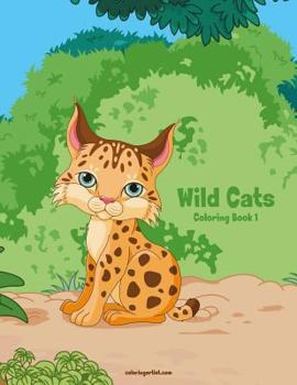 Paperback Wild Cats Coloring Book 1 Book
