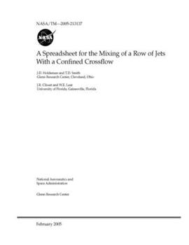 Paperback A Spreadsheet for the Mixing of a Row of Jets with a Confined Crossflow Book