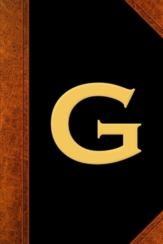 2020 Weekly Planner Monogram G Personalized Monogram G Vintage Style 134 Pages: 2020 Planners Calendars Organizers Datebooks Appointment Books Agendas