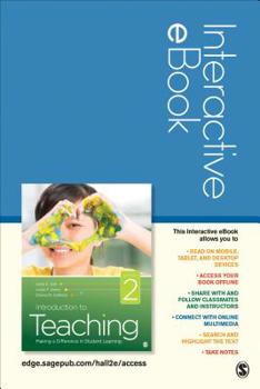 Printed Access Code Introduction to Teaching Interactive eBook: Making a Difference in Student Learning Book