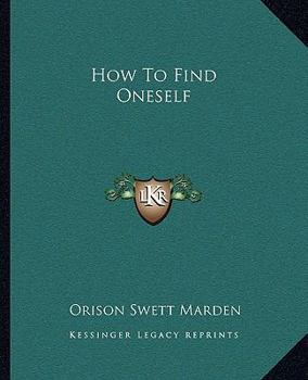Paperback How To Find Oneself Book