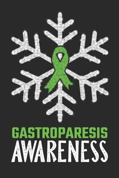 Paperback Gastroparesis Awareness: Christmas Snowfall College Ruled Gastroparesis Awareness Journal, Diary, Notebook 6 x 9 inches with 100 Pages Book