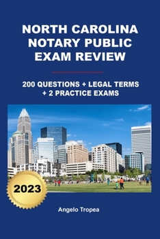 Paperback North Carolina Notary Public Exam Review Book