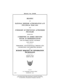 Hearing on National Defense Authorization Act for Fiscal Year 2008 and oversight of previously authorized programs