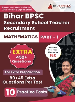 Paperback Bihar Secondary School Teacher Mathematics Book 2023 (Part I) Conducted by BPSC - 10 Practice Mock Tests (1200+ Solved Questions) with Free Access to Book