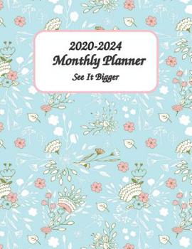 Paperback 2020-2024 See It Bigger Monthly Planner 8x11: 60 Months Calendar Planner - Pretty Simple Planner For Staying on Track, Self Management & Personal Grow Book